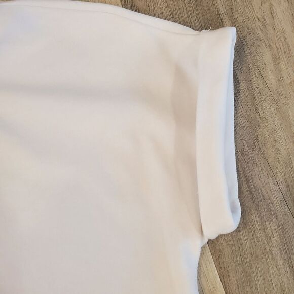 ASILIO NWOT White Short Sleeve Stretchy Mini Dress - Picture 4 of 7